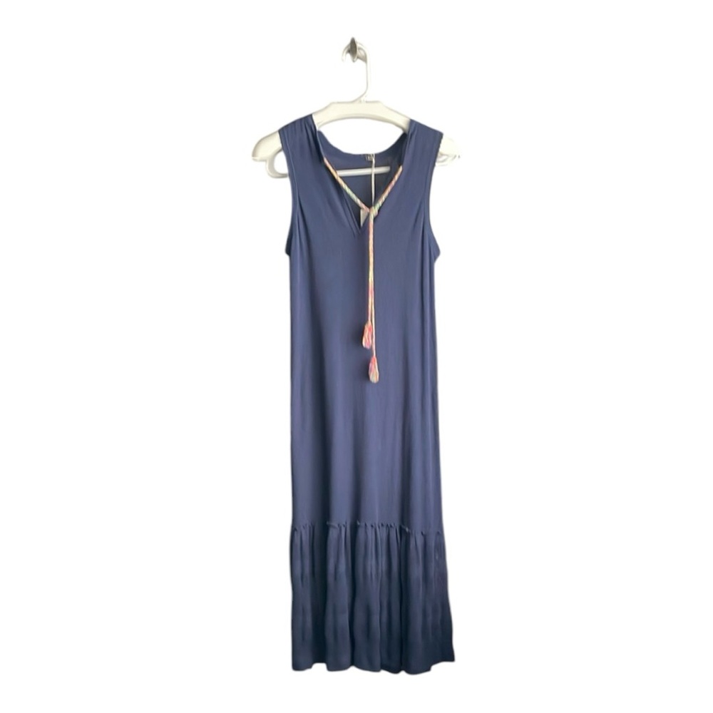 Lisa Todd Elegant Blue Sleeveless Dress / Beach Cover